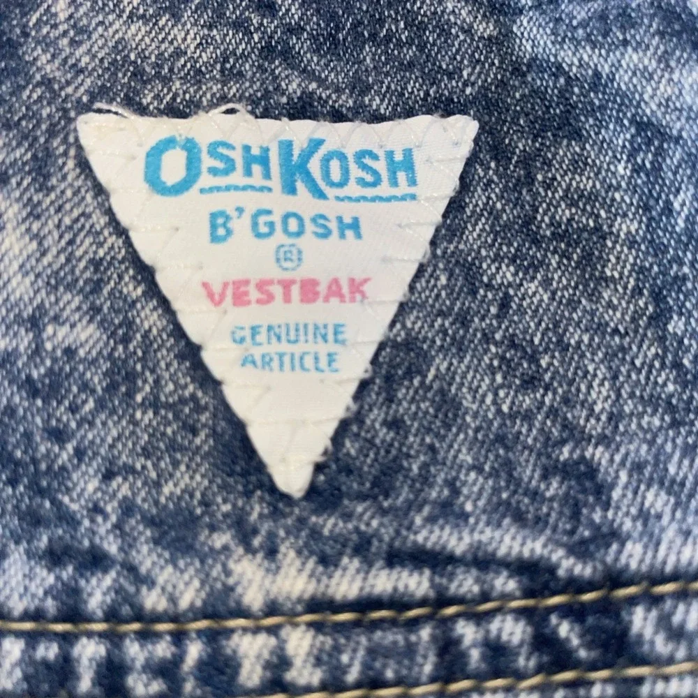 OshKosh B'Gosh 90s Stonewash Vintage Jean Skirt‎ Jumper 18 mo